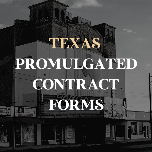 Texas Pre-License Promulgated Contract Forms